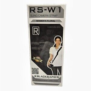 BlackRapid Women's RS-W1 Sling Camera Strap Black  Floral RWS-1FB NEW Open Box